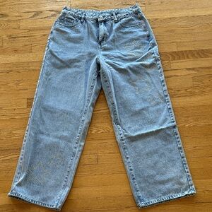 Light Blue Jeans with Star Embellishments